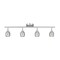 Westinghouse Fixture Ceiling LED Dimmable Track 7W 4Lght Borgata GU10 Base Bulb Brsh Nkl 6129500 - alternate 1